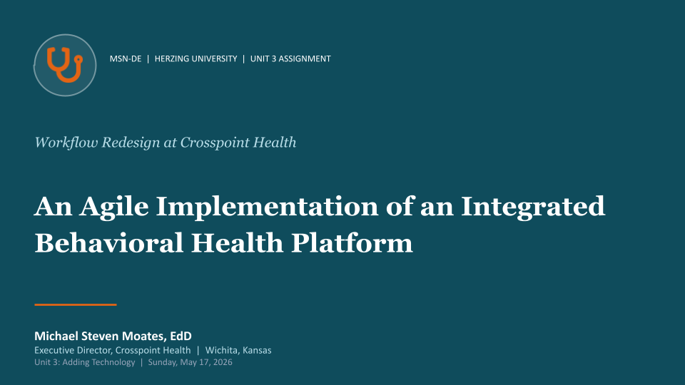 An Agile Implementation of an Integrated Behavioral Health Platform